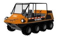 中小型水陸兩棲救援車(chē)（8×8，64KW，原地轉(zhuǎn)向）